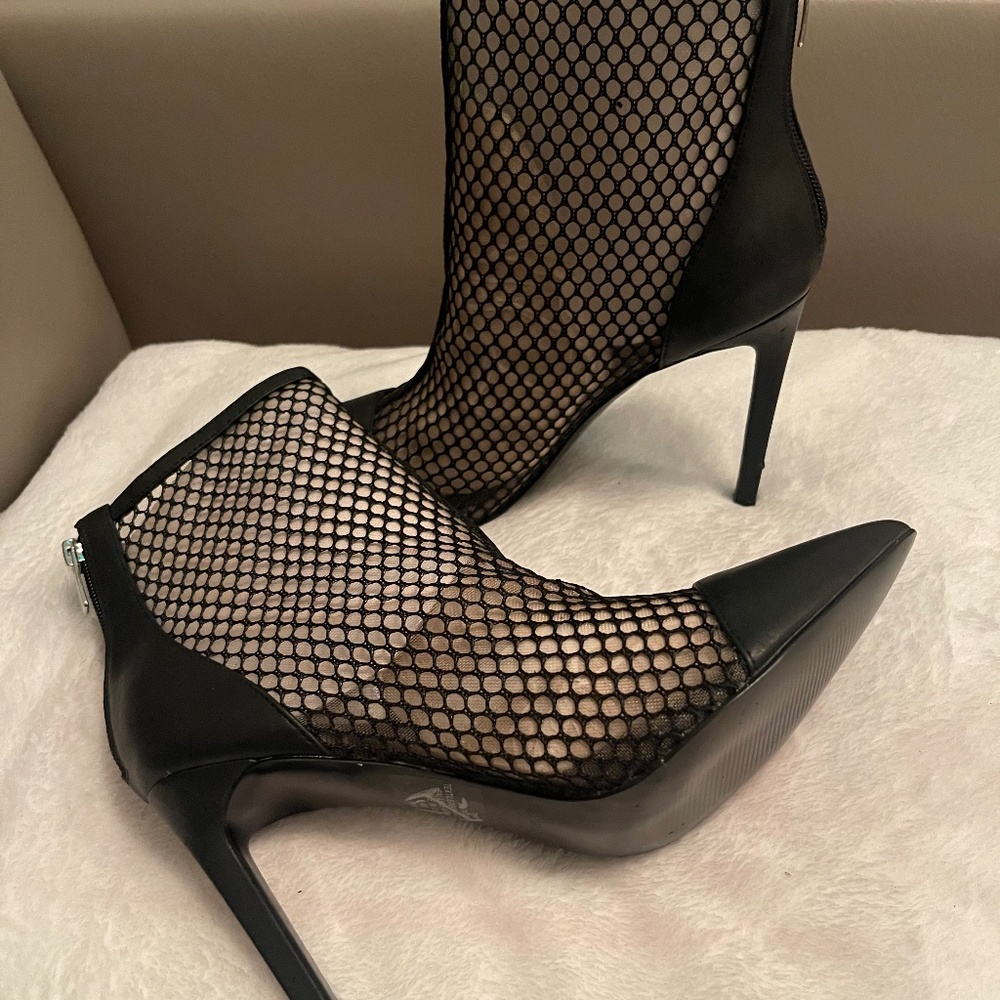 Black Mesh Nine West boots
